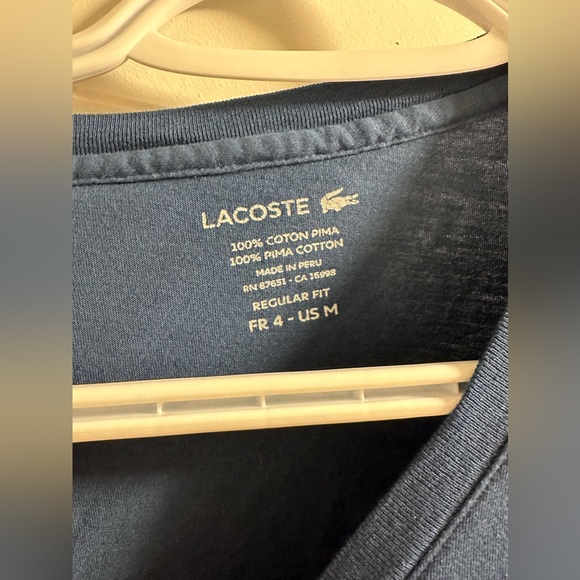 Lacoste v neck size m - Picture 2 of 4